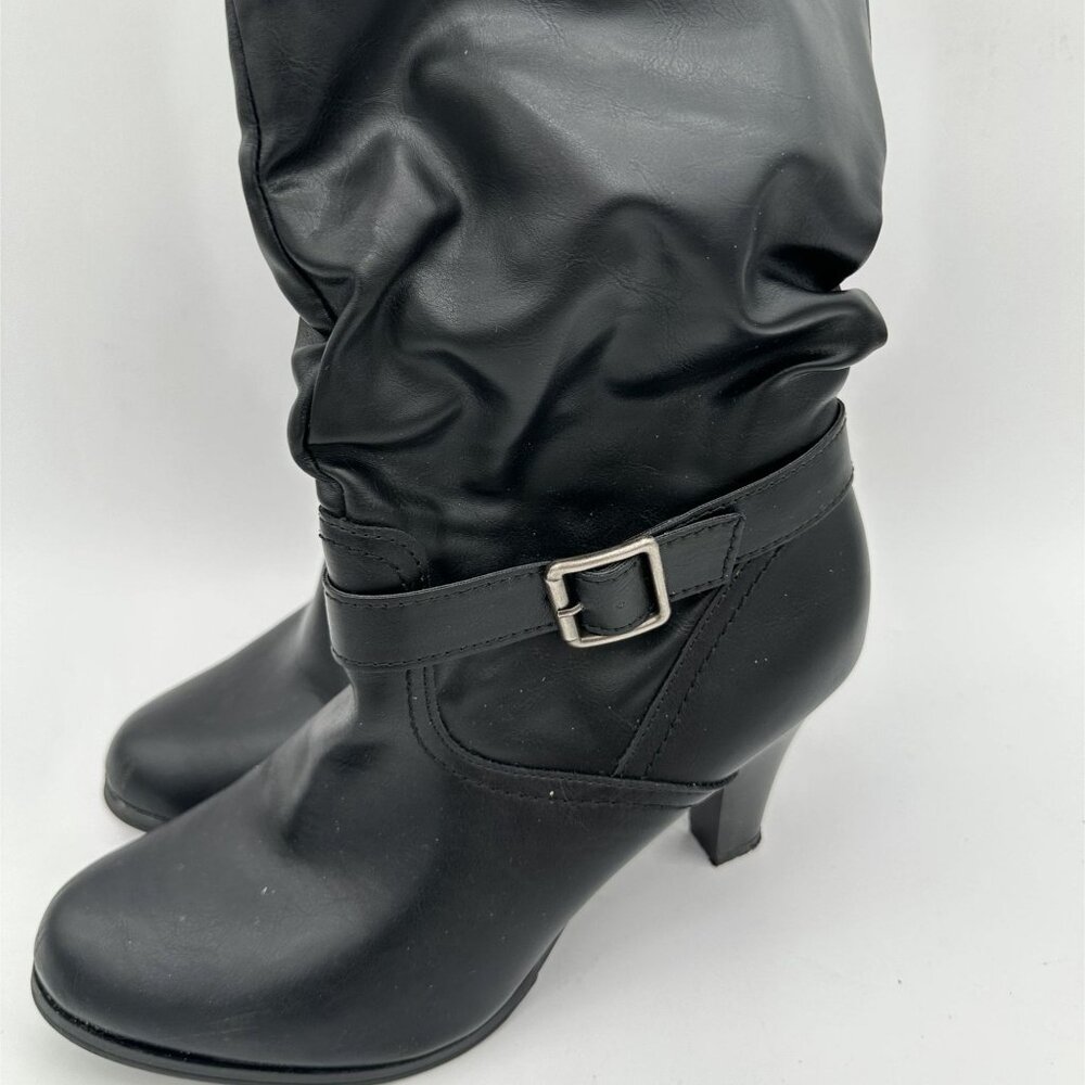 Arizona Jean Co. Womens Black Heeled Boots Size 11M